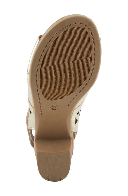 Spring Step Dorotha Cutout Block Heel Sandal