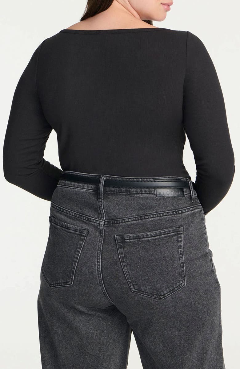 ELOQUII V-Neck Henley, Alternate, color, 