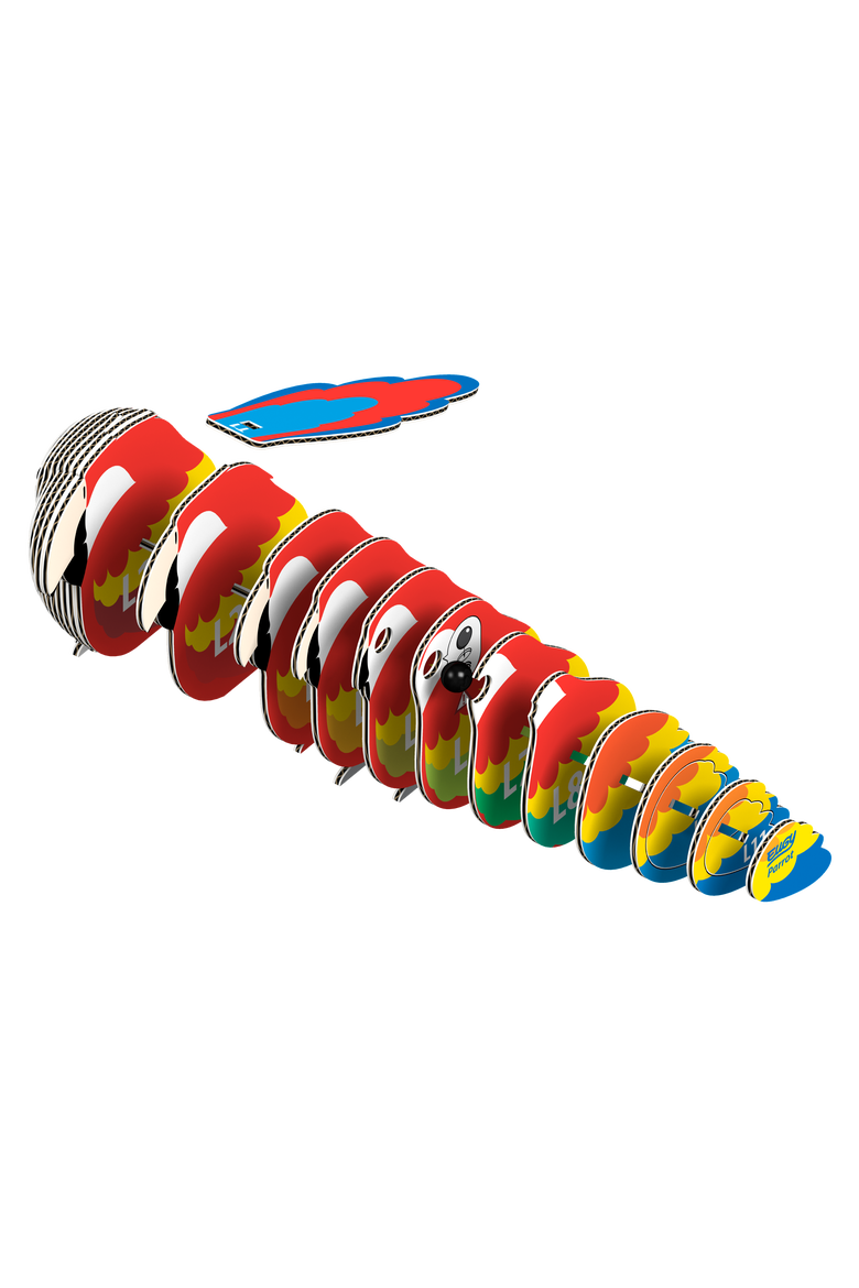 Parrot 3D Puzzle, Alternate, color, No Color
