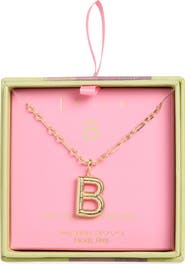 Leith Initial Pendant Paper Clip Chain Necklace