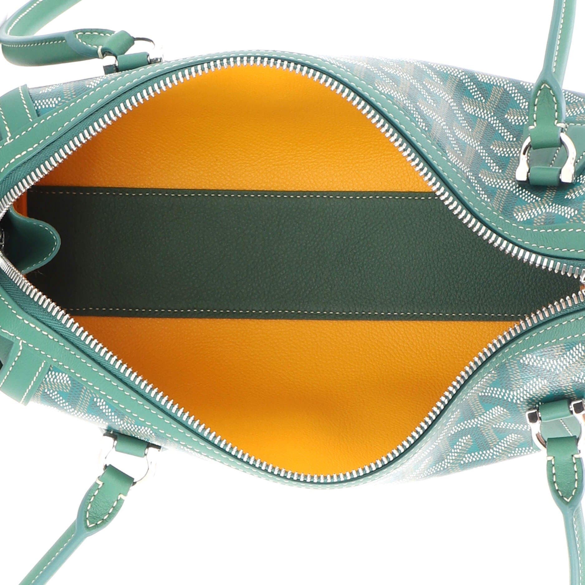 Bonbonniere Bag Coated Canvas, Alternate, color, Green