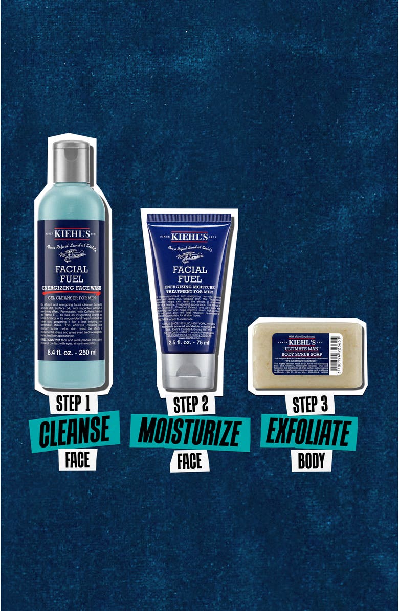 Kiehl's Since 1851 Men's Energizing Essentials Gift Set $70 Value, Alternate, color,