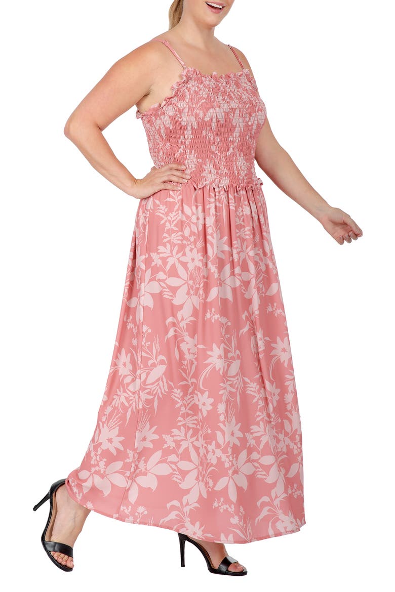 Floral Maxi Sundress, Alternate, color, FLORAL
