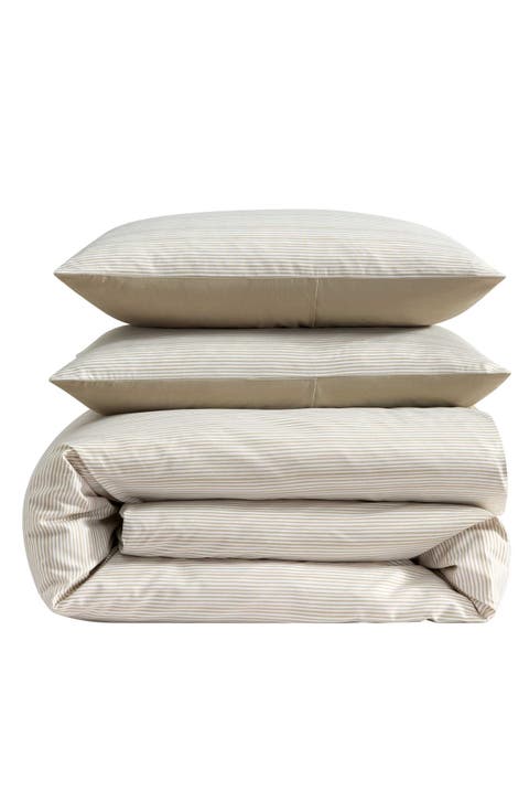 Textured Stripe Duvet Cover Set