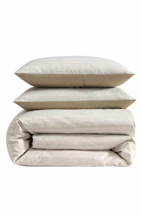 Textured Stripe Duvet Cover Set