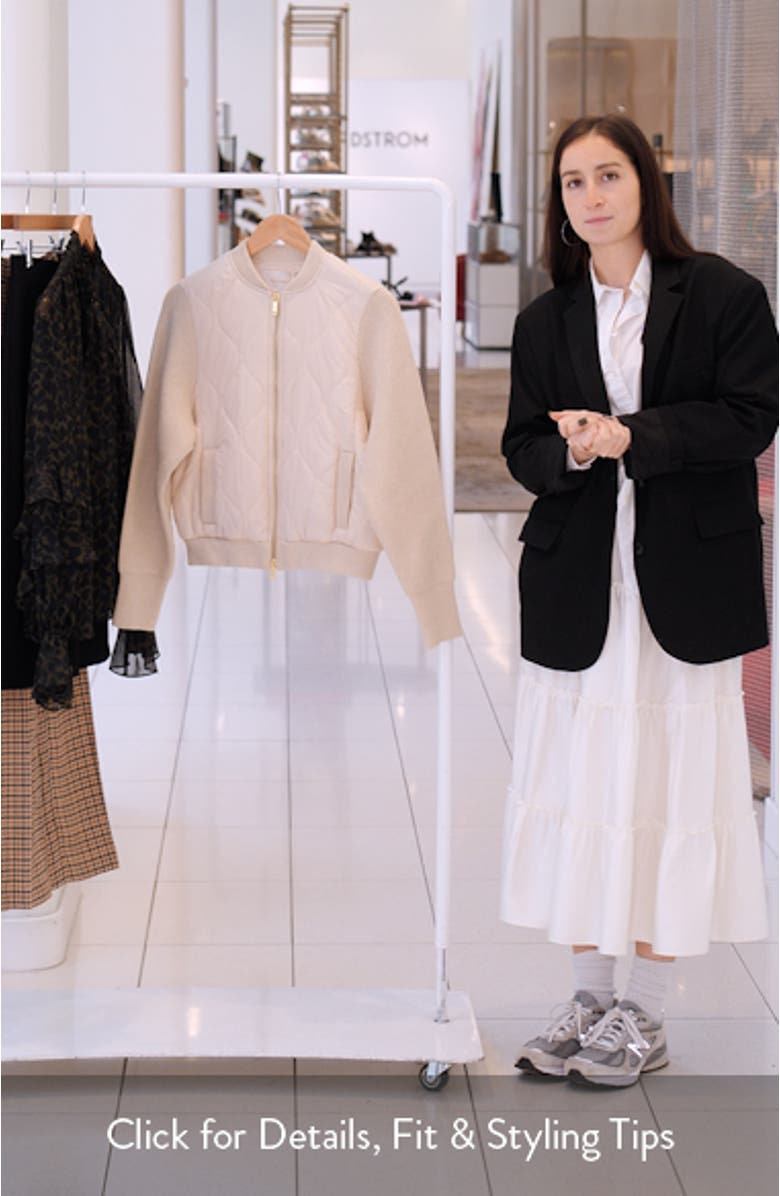 Miranda Mixed Media Quilted Jacket, sales video thumbnail