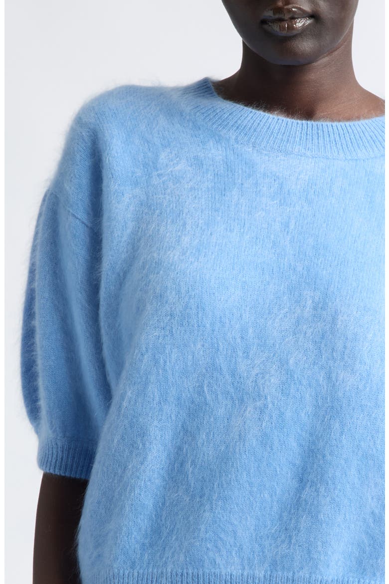 Juniper Brushed Cashmere Sweater, Alternate, color, AZURE BRUSHED