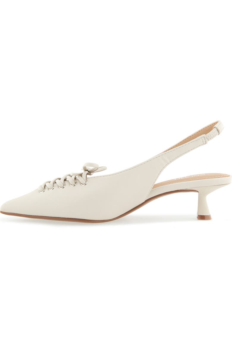 Esprit Paulina Slingback Kitten Heel Pump, Alternate, color, Ivory Pu