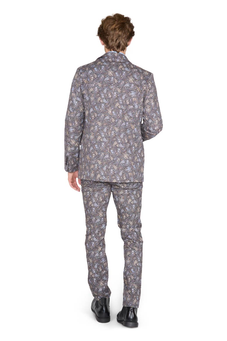 Hadrian Stretch Cotton Blazer, Alternate, color, Madrid Paisley Smoke