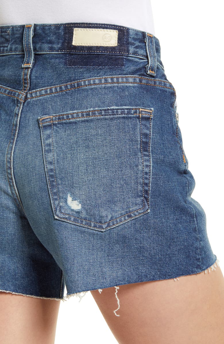 AG Alexxis High Waist Wedgie Cutoff Denim Shorts, Alternate, color, 