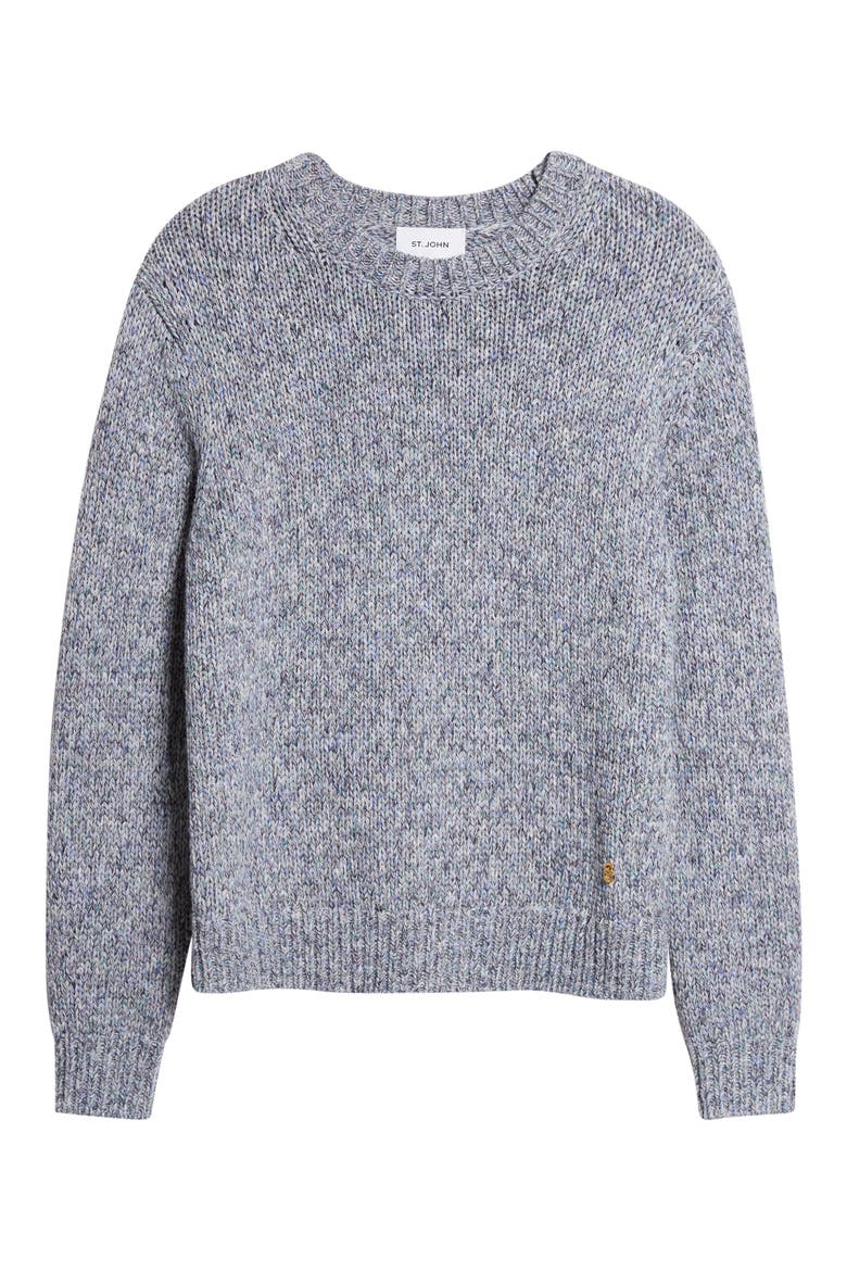 Space Dye Moulin Wool Sweater, Alternate, color, POWDER BLUE MOULIN