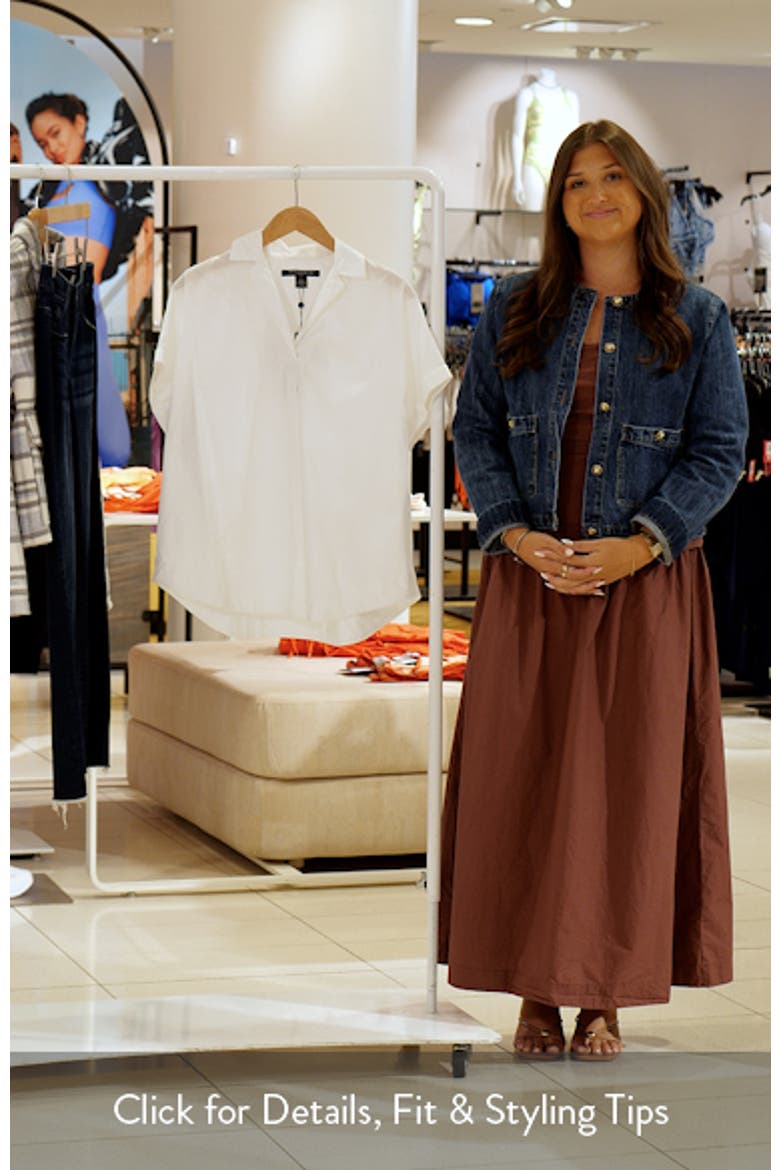 Cotton Poplin Popover Top video