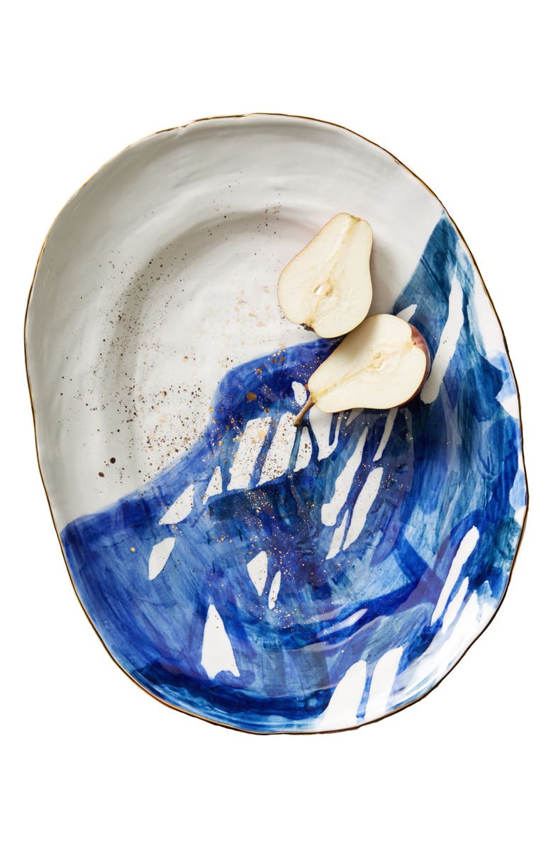 Anthropologie Home Anthropologie Mimira Stoneware Large Serving Platter, Alternate, color, 