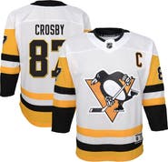 Outerstuff Youth Outerstuff Sidney Crosby White Pittsburgh Penguins Away Captain's Patch Jersey