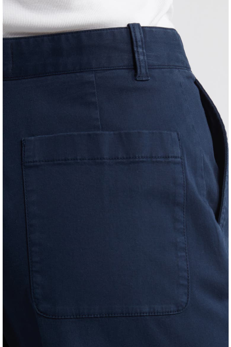 Ultra High Rise Wide Leg Twill Pants, Alternate, color, NAVY BLAZER