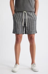 ALEX CRANE Bo Linen Drawstring Shorts