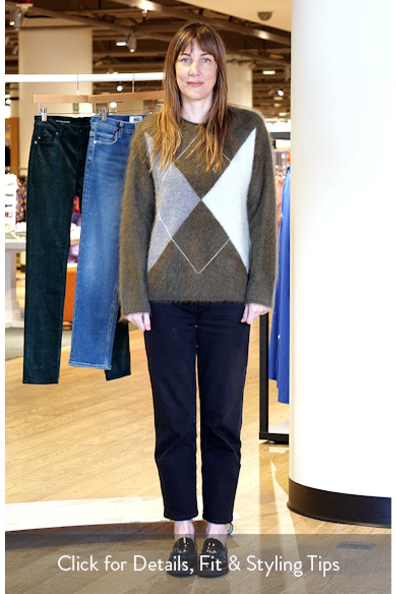 Brushed Argyle Merino Wool and Cashmere Sweater video
