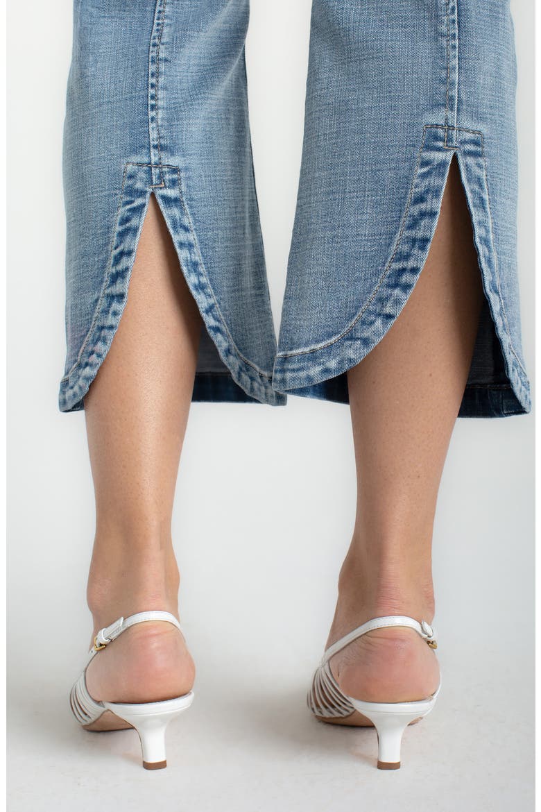 Gia Glider Tulip Hem Pull-On High Waist Crop Flare Jeans, Alternate, color, BRYCE CANYON