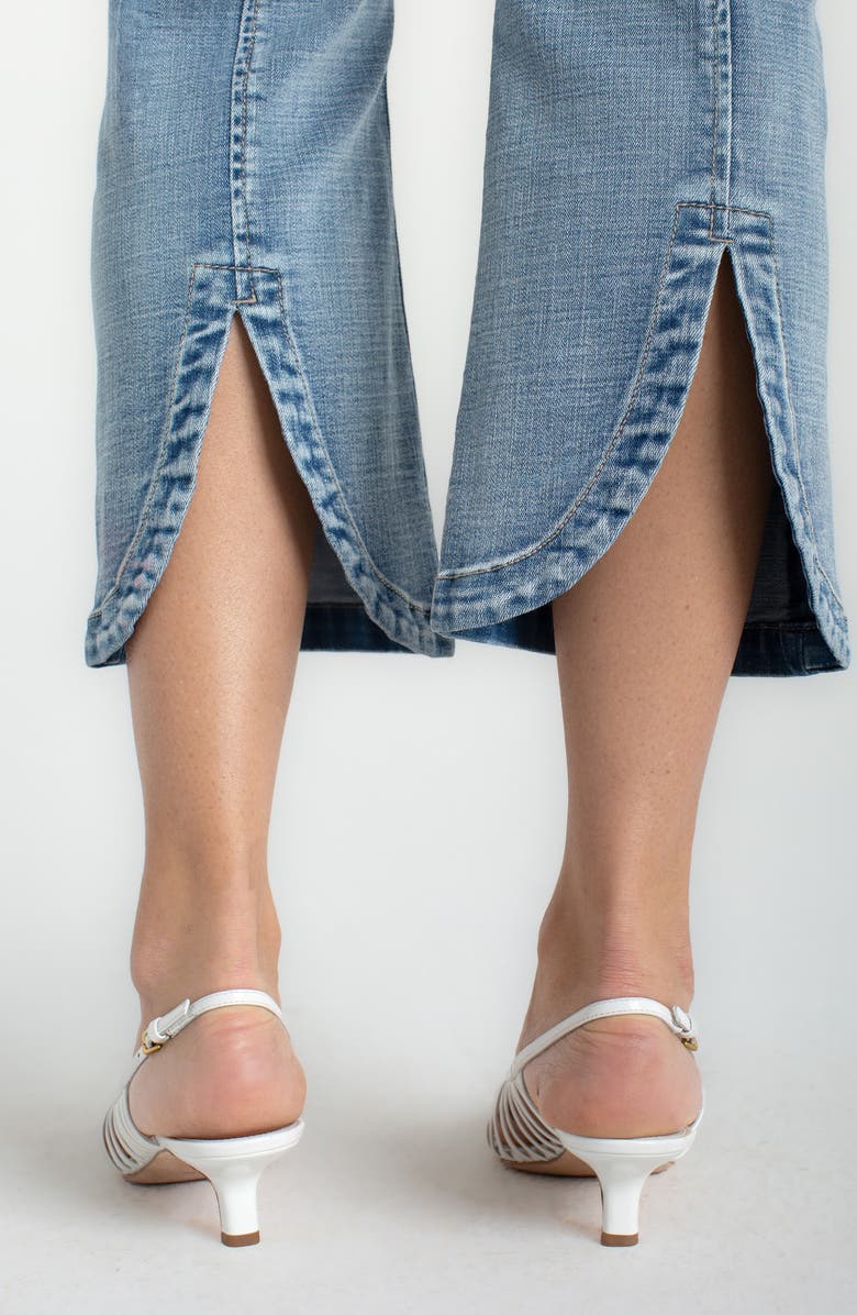 Liverpool Los Angeles Gia Glider Tulip Hem Pull-On High Waist Crop Flare Jeans, Alternate, color,