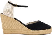 Soludos The Marseille Wedge Leather Buckle Espadrille