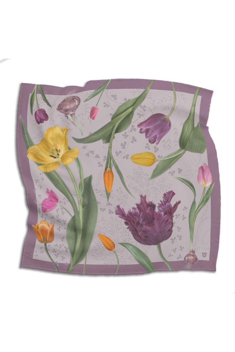 Tulip Scarf, Alternate, color, Purple