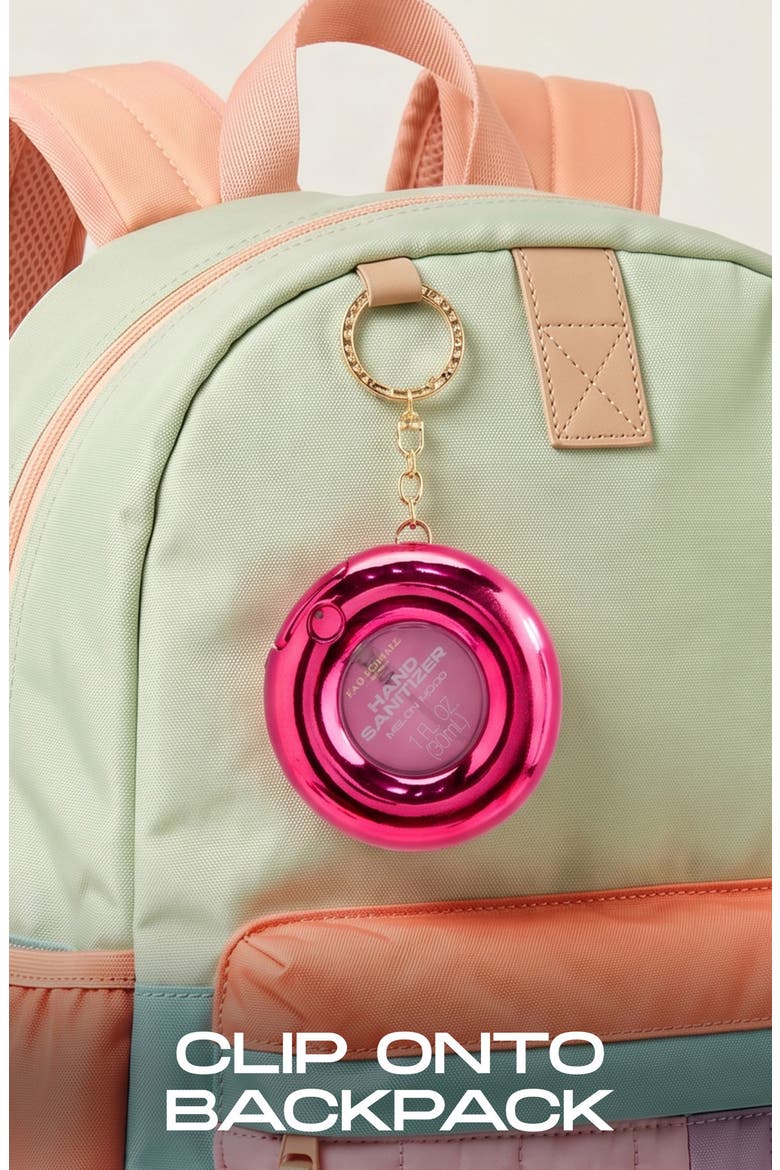 Kids' Watermelon Hand Sanitizer Keychain, Alternate, color, DARK PINK