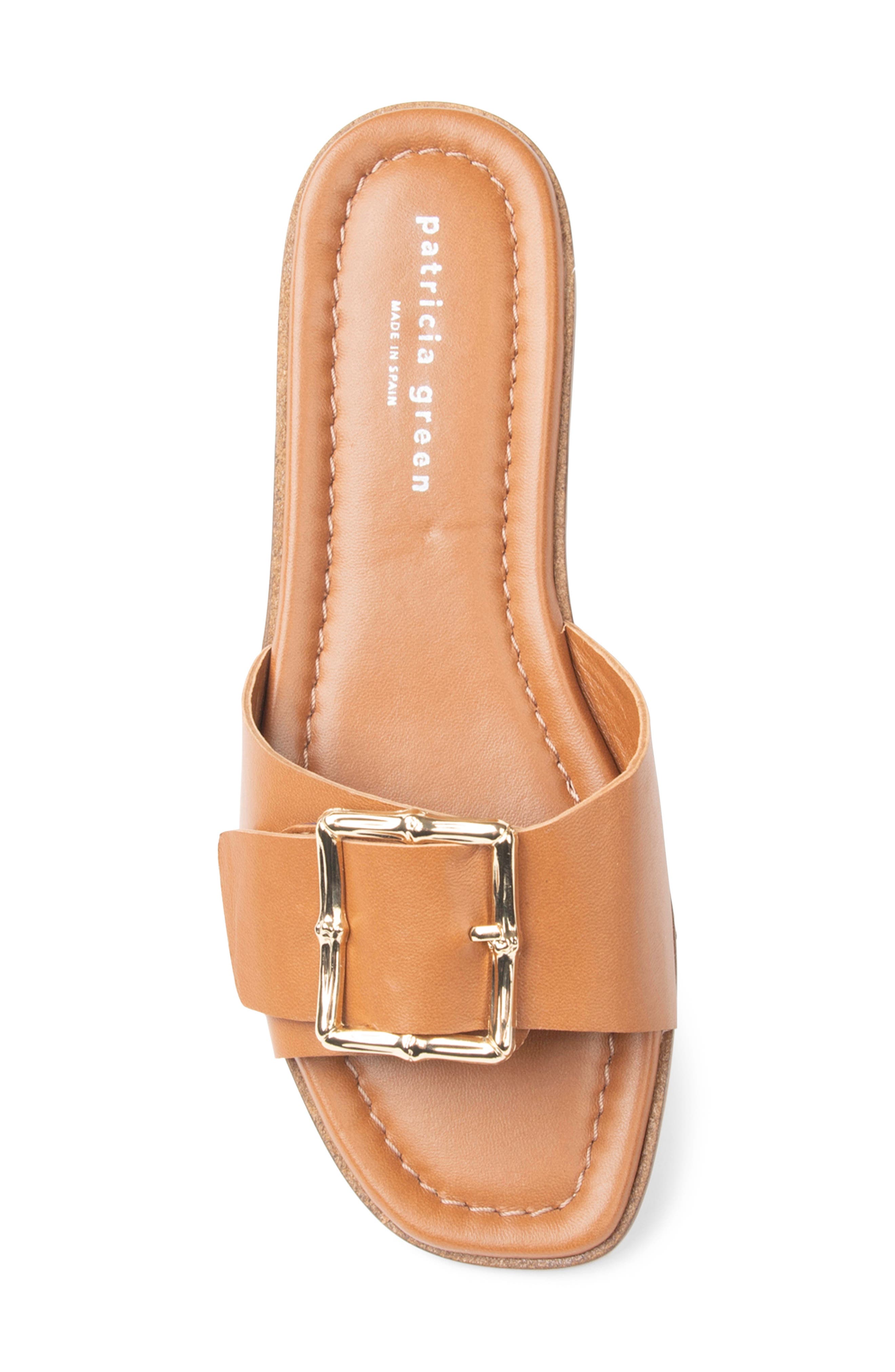 patricia green Berkley Bamboo Buckle Slide Sandal, Alternate, color, 