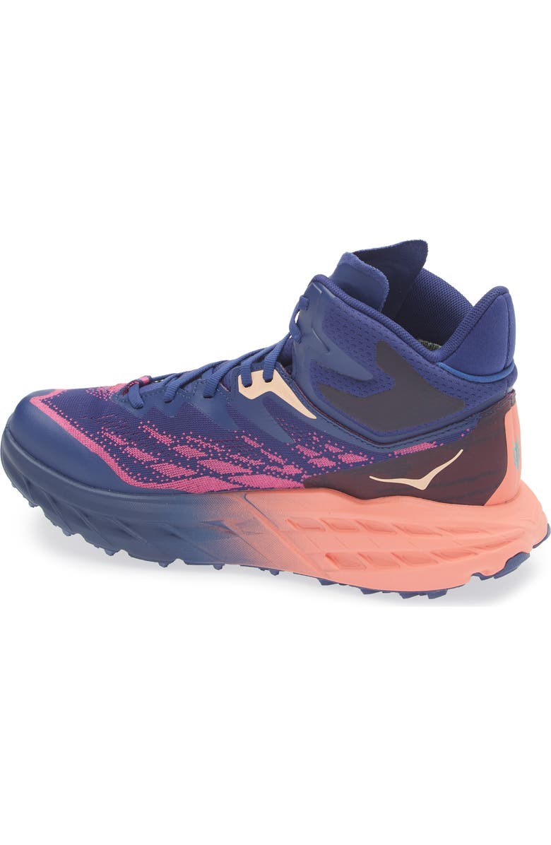 HOKA Speedgoat 5 GTX Gore-Tex<sup>®</sup> Waterproof Trail Running Shoe, Alternate, color, Bellwether Blue / Camellia