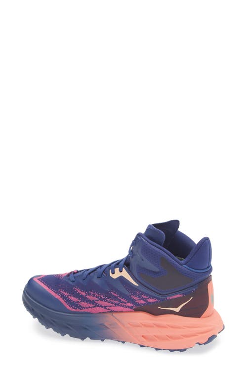 Hoka Speedgoat 5 Gtx Gore-tex® Waterproof Trail Running Shoe In Bellwether Blue/camellia