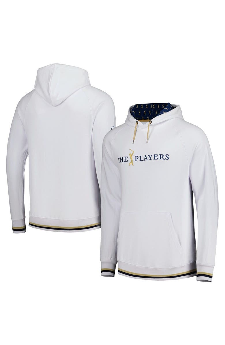 BARSTOOL GOLF Men's Barstool Golf White THE PLAYERS Lined Printed Raglan Pullover Hoodie, Main, color,