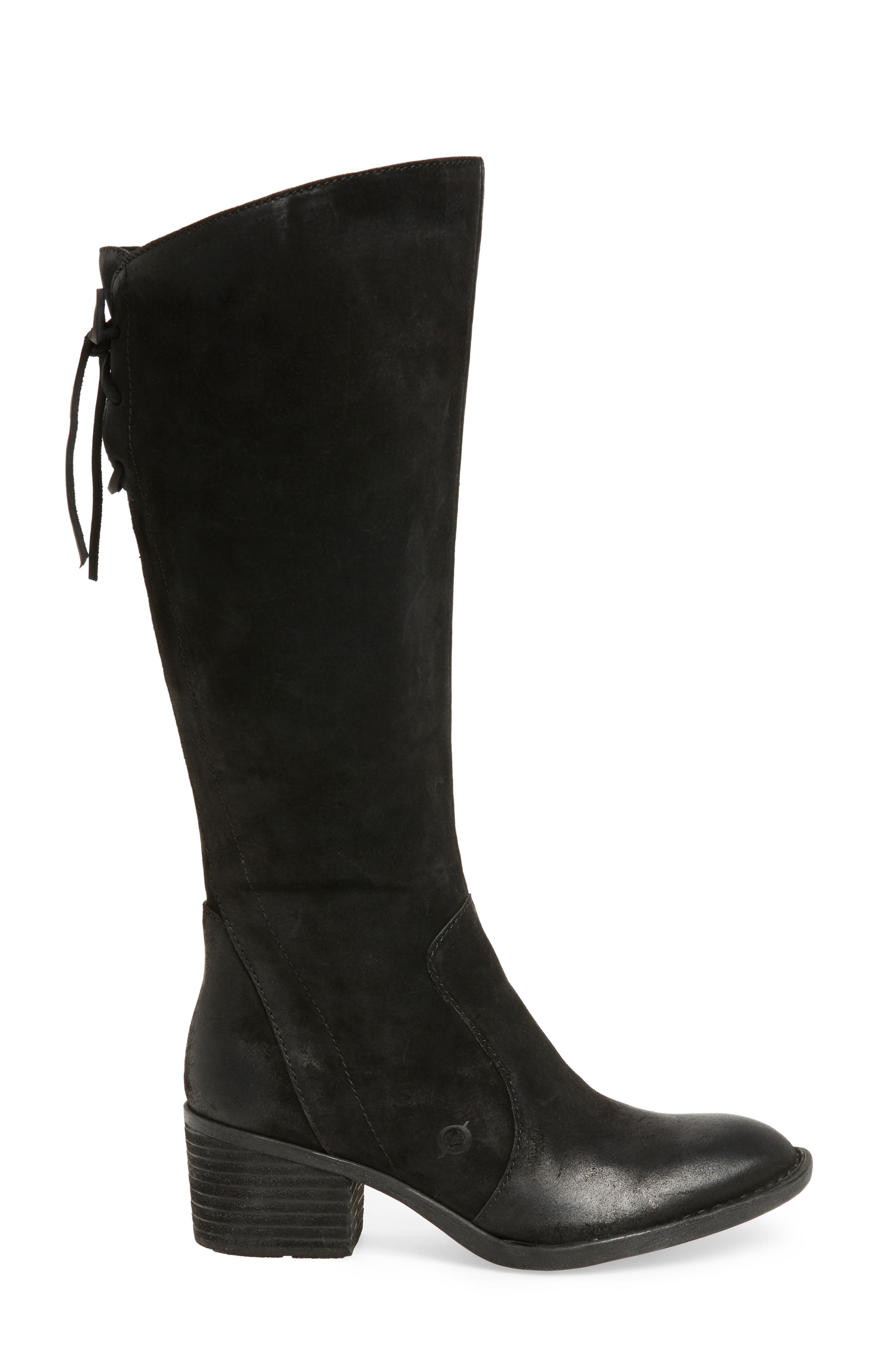 Felicia Knee High Boot, Alternate, color, BLACK DISTRESSED LEATHER