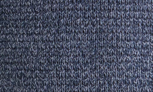 Union Milo Marled Thermal Stitch Hooded Sweater In Blue