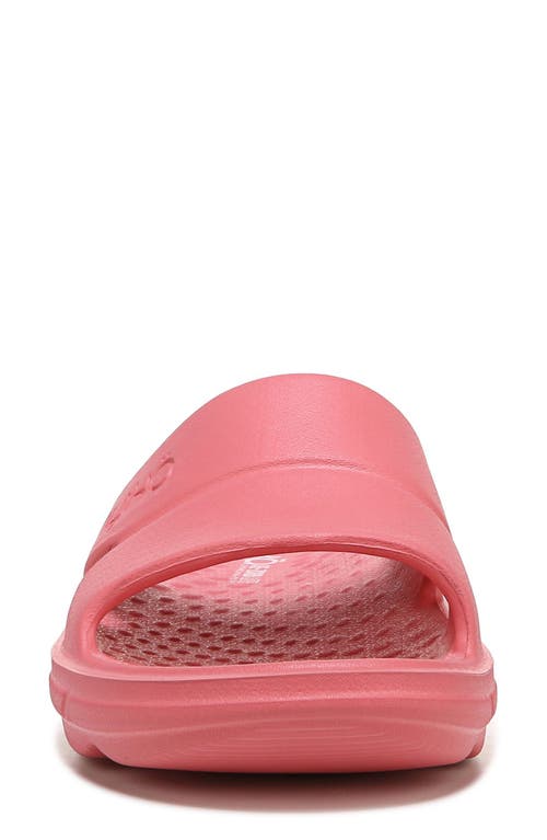 Ryka Restore Slide Womens Slip On Comfort Insole Pool Slides In Pink