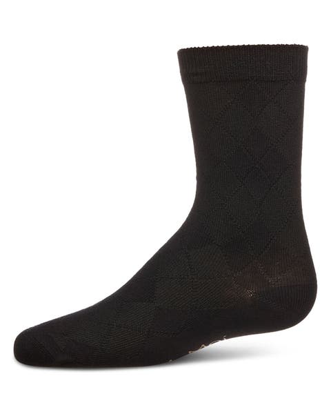 All Over Argyle Crew Socks (Big Kid)