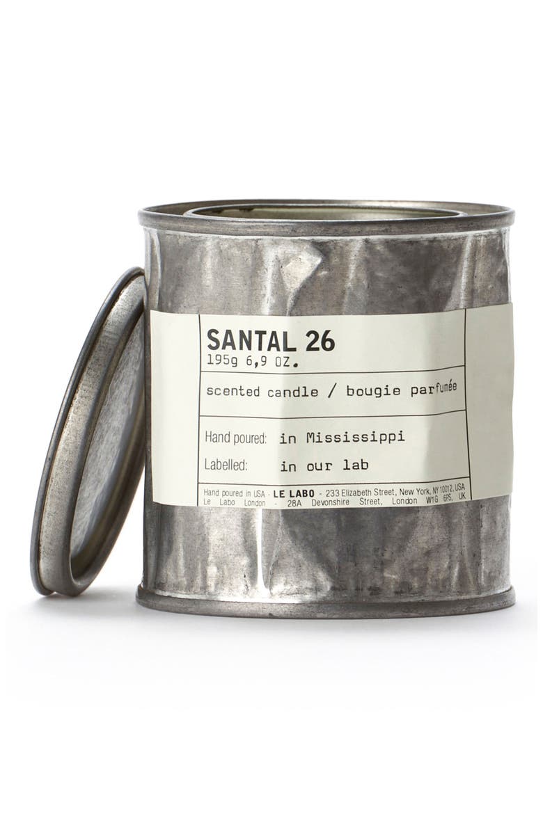 'Santal 26' Vintage Tin Candle, Main, color, NO COLOR