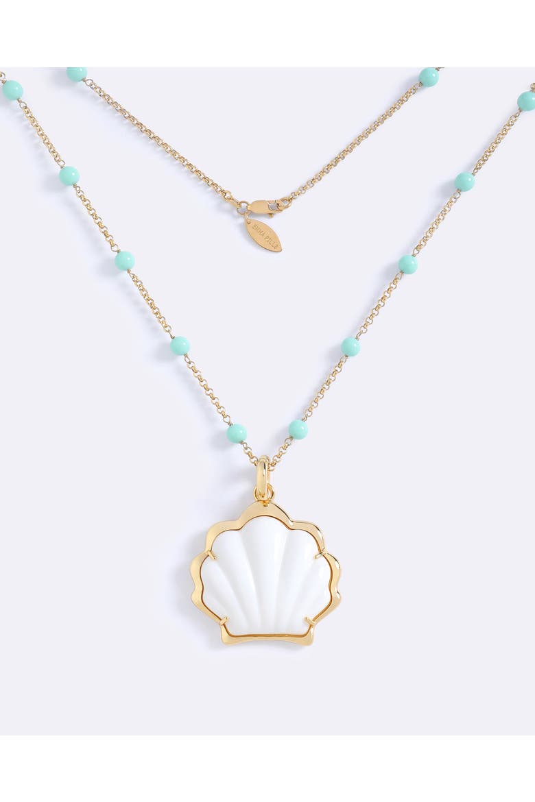 Party In Portofino Necklace, Alternate, color, Beachglass/WHT