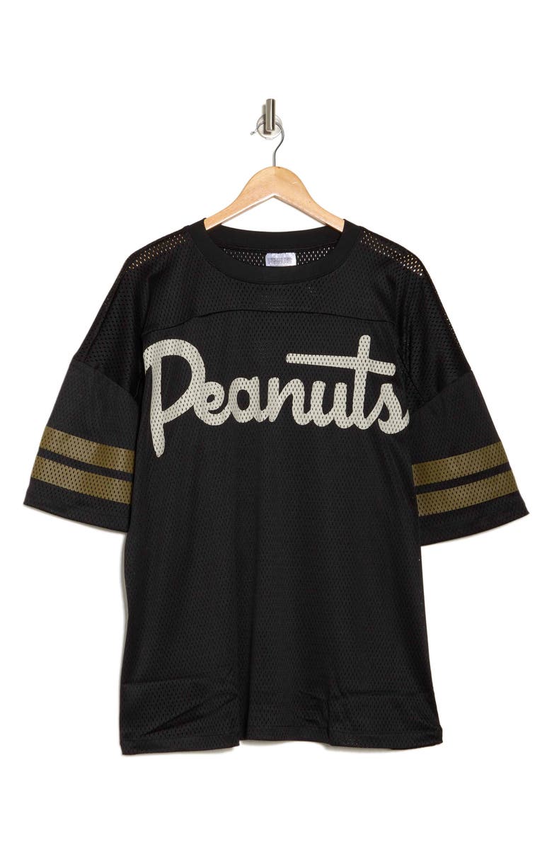 The Forecast Agency x Peanuts Jersey T-Shirt, Alternate, color, Black