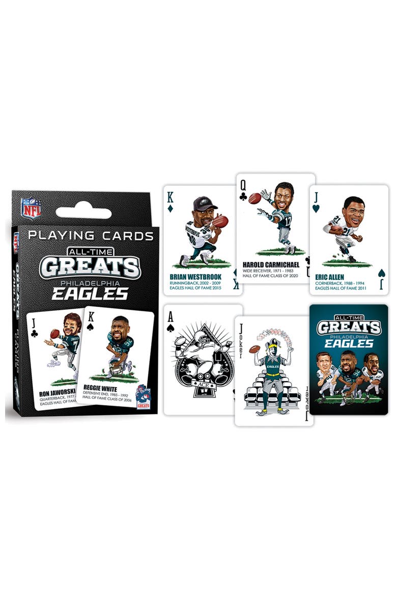 Philadelphia Eagles Playing Cards, Alternate, color, Multicolor