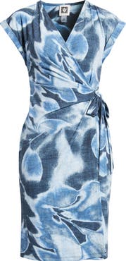 Anne Klein Floral Wrap Dress
