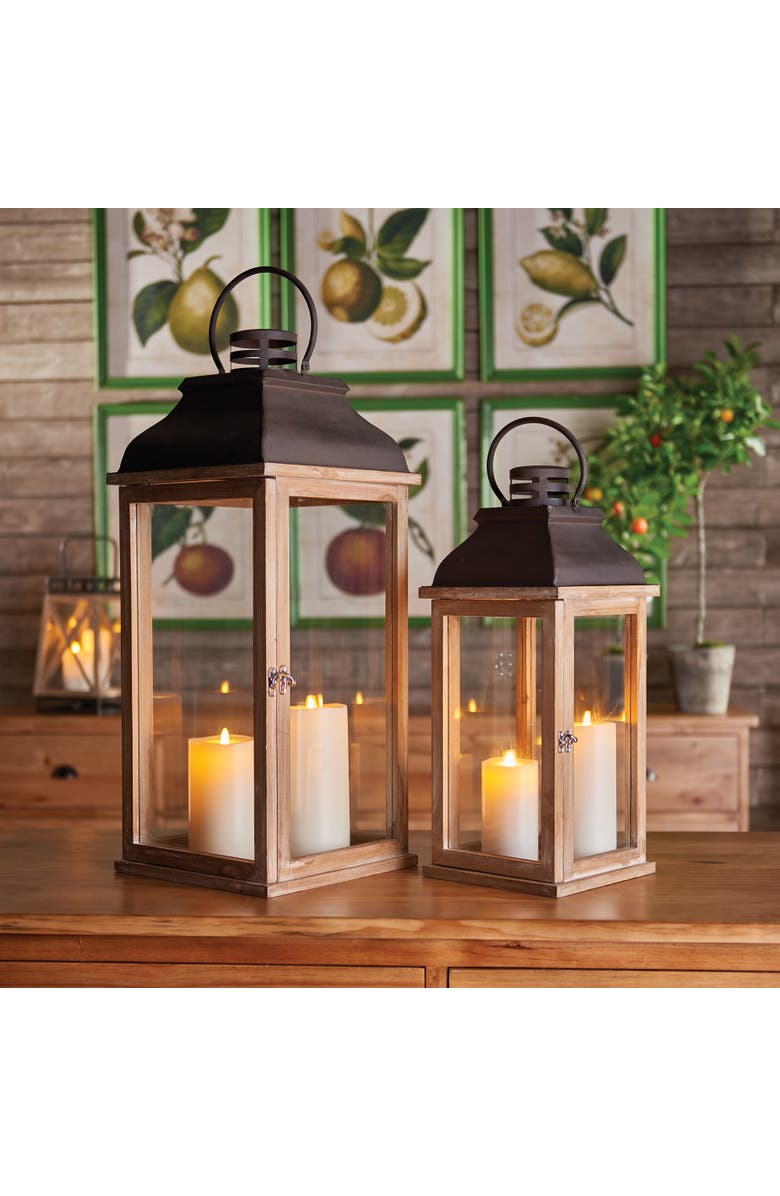Napa Home & Garden Carmel Lanterns Set of 2, Alternate, color, Beige