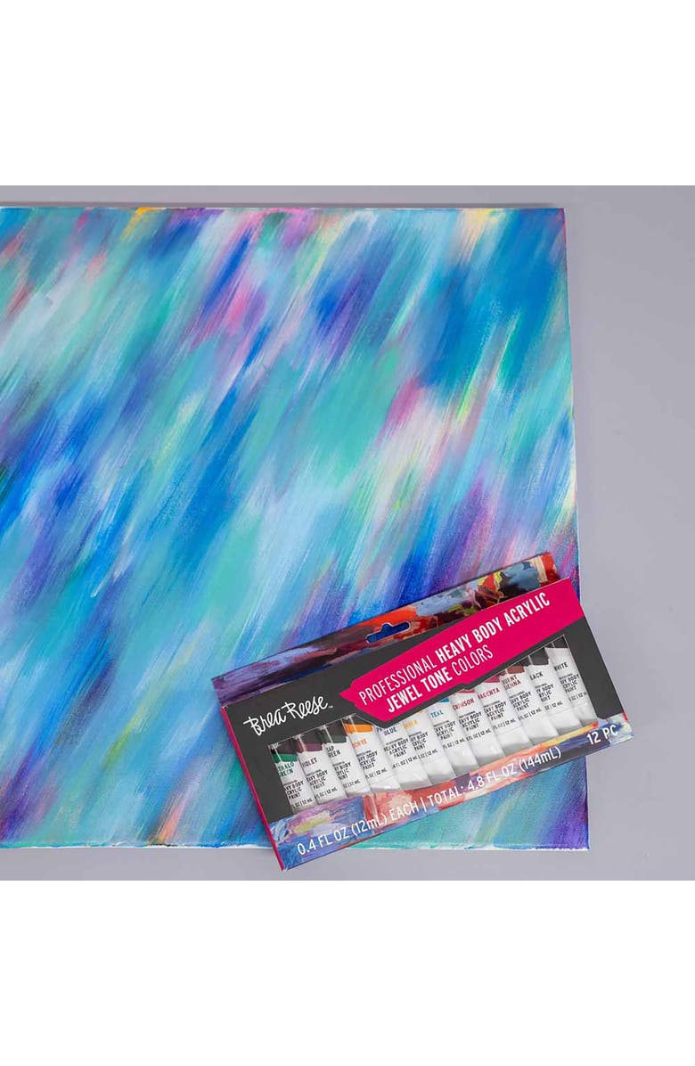 Brea Reese Professional Heavy Body Acrylic Paint Set 12 Tubes, Alternate, color, Multicolored