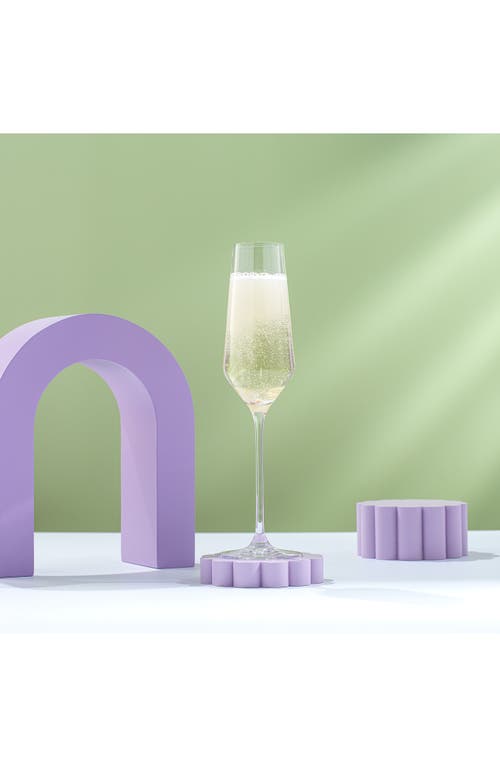 Joyjolt Layla White Set Of 4 Stemmed Champagne Glasses