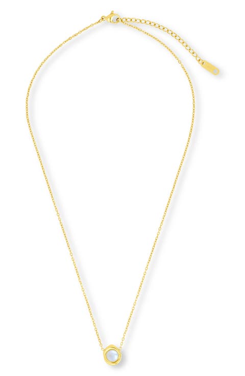 Joan Drop Pearl Pendant Necklace