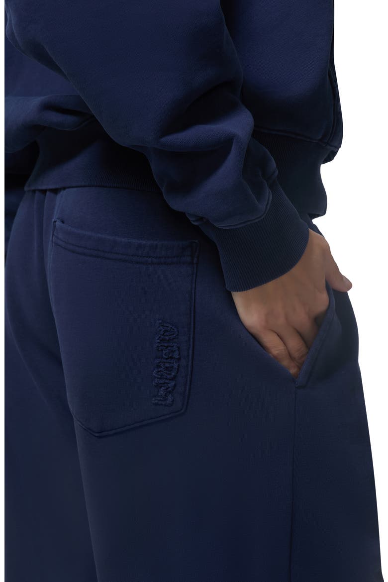 Finely Cotton Straight Leg Sweatpants, Alternate, color, BLACK IRIS
