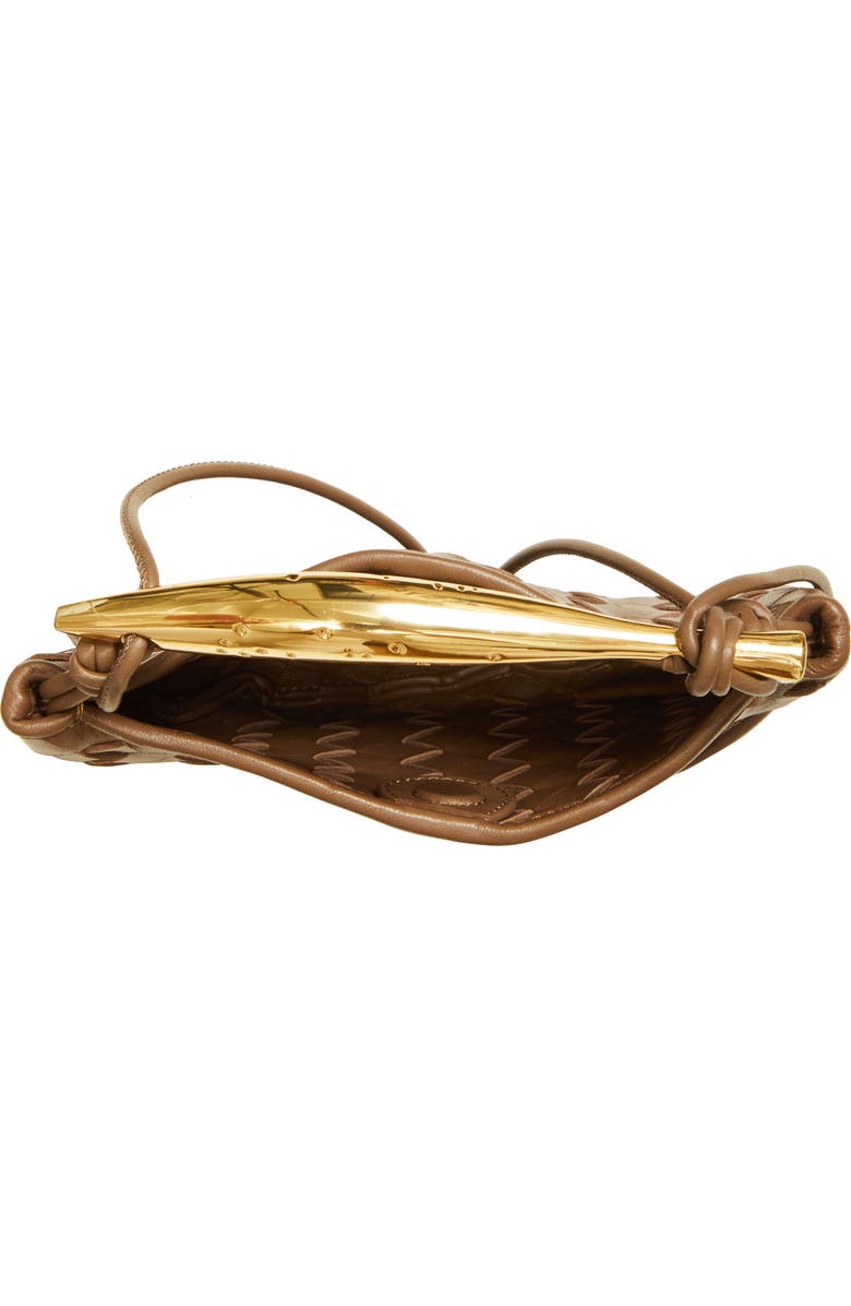 Bottega Veneta Sardine Intrecciato Crossbody Bag, Alternate, color, 2562 Taupe Grey-M Brass