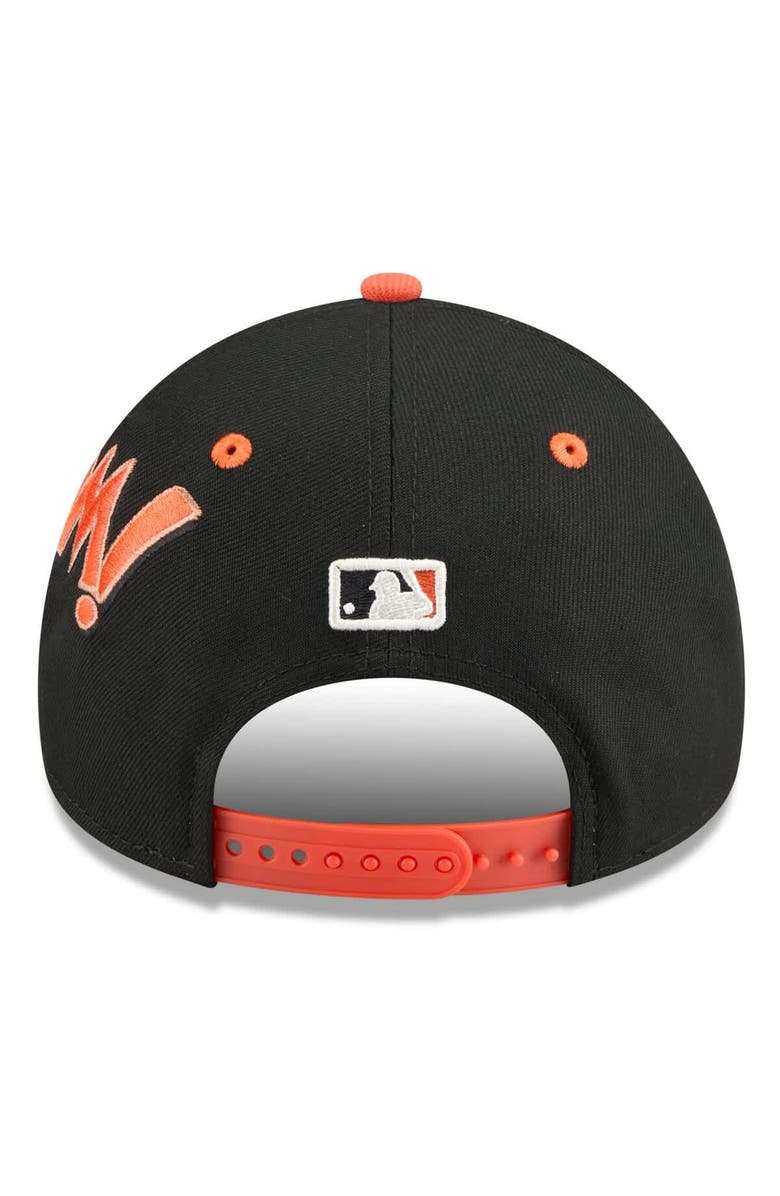 New Era Men's New Era Black/Orange San Francisco Giants 2025 MLB Diamond Hero Edition A-Frame 9FORTY Adjustable Hat, Alternate, color, Black