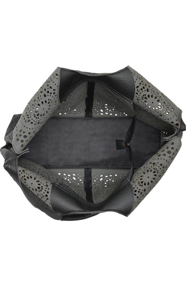 Melie Bianco Farrow Tote Bag with Pouch, Alternate, color, Black