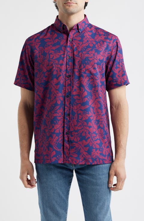 Tide Pool Short Sleeve Button-Up Shirt