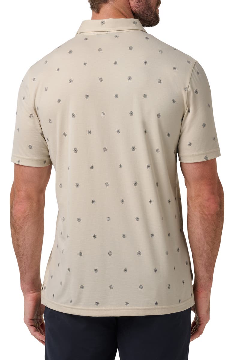 TravisMathew Floral Button Down Polo, Alternate, color, Italian Sand
