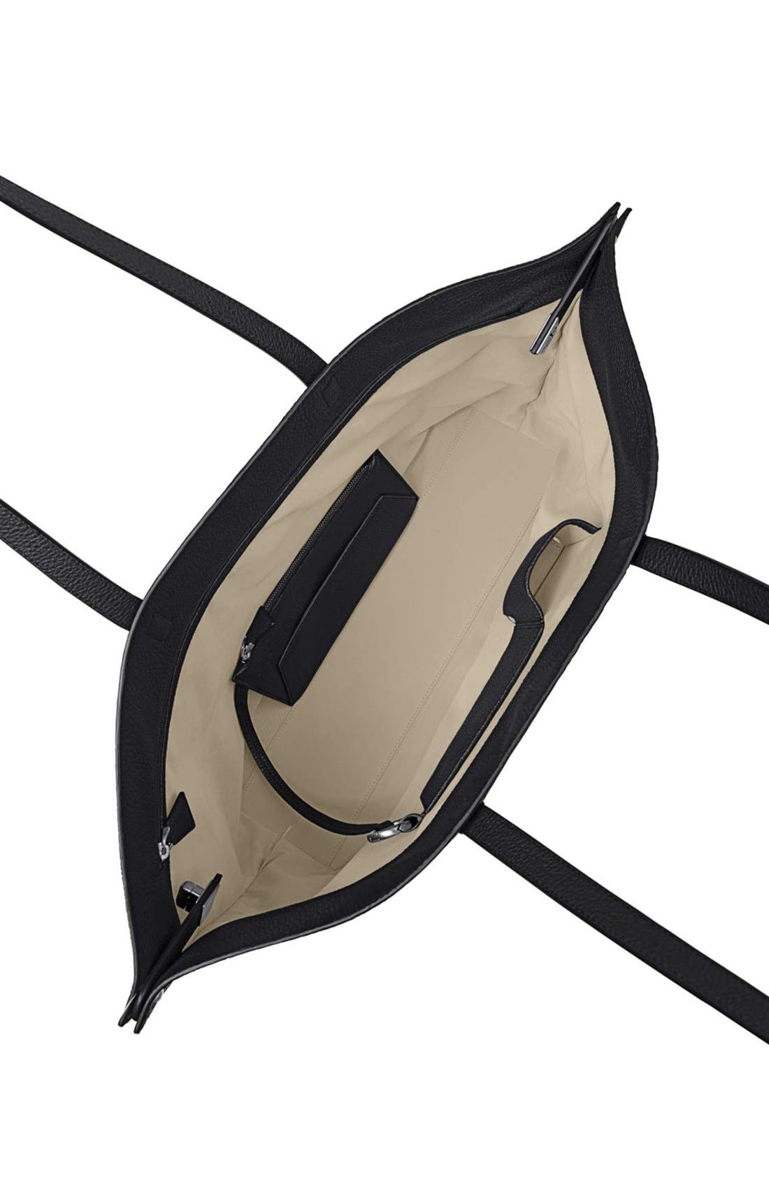 Akris 'Ai Medium Shoulder Tote' Leather Shoulder Tote, Alternate, color, Black